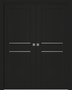 Avon 07 2Hn Black Matte Double pocket doors