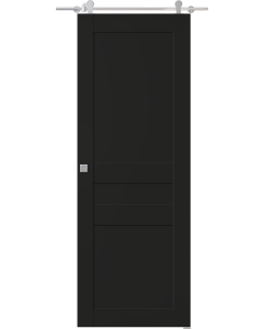 Avon 07 2R Black Matte Barn doors