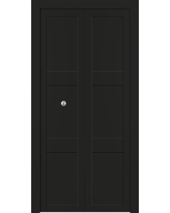 Avon 07 2Rn Black Matte Bi-folding doors
