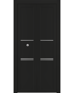 Avon 07 3H Black Matte Bi-folding doors
