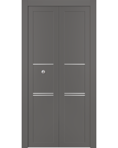 Avon 07 3H Gray Matte Bi-folding doors