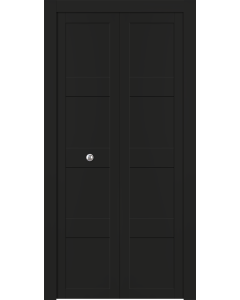 Avon 07 3R Black Matte Bi-folding doors