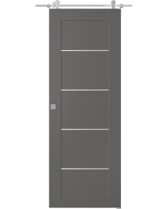 Avon 07 4H Gray Matte Barn doors