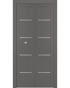 Avon 07 4H Gray Matte Bi-folding doors
