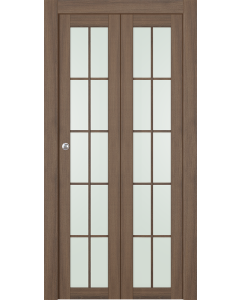 Avon 10 Lite Vetro Pecan Nutwood Bi-folding doors