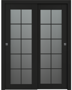 Avon 10 Lite Vetro Black Matte Bypass doors