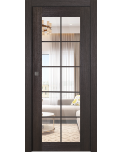 Avon 10 Lite Clear Veralinga Oak Pocket doors