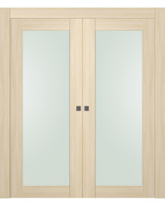 Avon 207 Vetro Loire Ash Double pocket doors