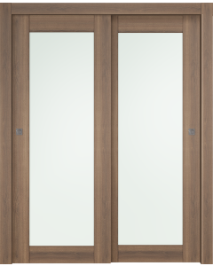 Avon 207 Vetro Pecan Nutwood Bypass doors