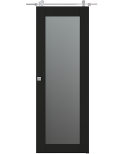 Avon 207 Vetro Black Matte Barn doors