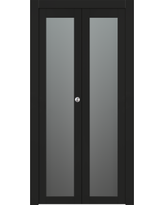 Avon 207 Vetro Black Matte Bi-folding doors