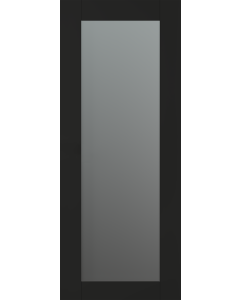 DOOR SLAB AVON 207 VETRO BLACK MATTE 30" X 84" X 1 3/4"