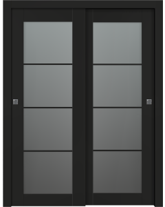 Avon 4 Lite Vetro Black Matte Bypass doors