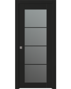 Avon 4 Lite Vetro Black Matte Pocket doors