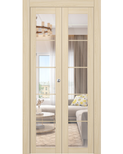 Avon 5 Lite Clear Vetro Loire Ash Bi-folding doors