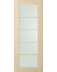 DOOR SLAB AVON 5 LITE VETRO LOIRE ASH 28" X 92 1/2" X 1 3/4"