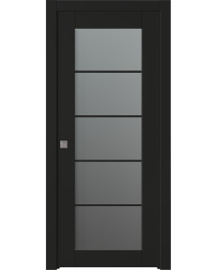 Avon 5 Lite Vetro Black Matte Pocket doors