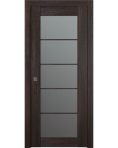 Avon 5 Lite Vetro Veralinga Oak Pocket doors