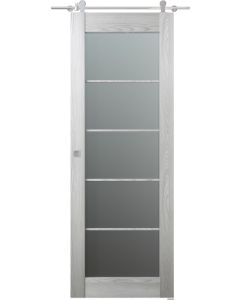 Avon 5 Lite Vetro Ribeira Ash Barn doors