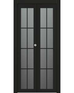 Avon 8 Lite Vetro Black Matte Bi-folding doors
