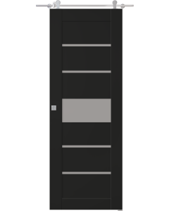 Avon 07-06 Vetro Black Matte Barn doors