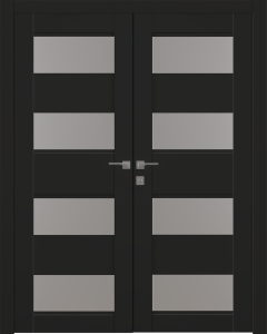 Avon 07-08 Vetro Black Matte Double doors