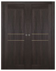 Avon 07 2Hn Gold Veralinga Oak Double pocket doors
