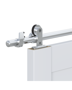 6.6 FT MODERN STAINLESS STEEL INTERIOR SLIDING BARN WOOD DOOR HARDWARE TRACK SET