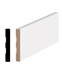 BASE MOLDING TYPE 3 1/2" X 1/2" SNOW WHITE 96"