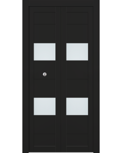 Berta Vetro Black Matte Bi-folding doors