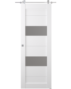 Berta Vetro Bianco Noble Barn doors