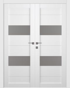Berta Vetro Bianco Noble Double doors