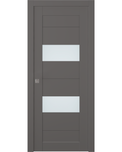 Berta Vetro Gray Matte Pocket doors