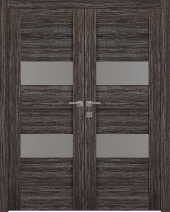 Berta Vetro Gray Oak Double doors