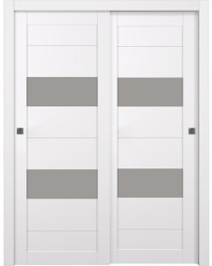 Berta Vetro Snow White Bypass doors