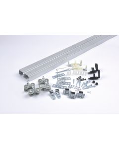 BY-PASSING SLIDING DOOR HARDWARE 2 DOOR 72" (1 DOUBLE TRACK + 2 HARDWARE PACKS)