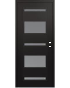 Diamond C10 36" x 80" black/white frosted Glass Panel black LHI