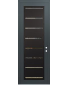 DIAMOND C11 36" X 96" ANTHRACITE/ANTHRACITE CLEAR GLASS PANEL BLACK LHI