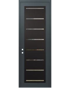 DIAMOND C11 36" X 96" ANTHRACITE/ANTHRACITE CLEAR GLASS PANEL BLACK RHI