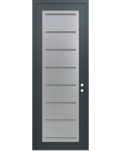 DIAMOND C11 36" X 96" ANTHRACITE/ANTHRACITE FROSTED GLASS PANEL STAINLESS STEEL LHI