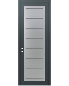 DIAMOND C11 36" X 96" ANTHRACITE/ANTHRACITE FROSTED GLASS PANEL STAINLESS STEEL RHI