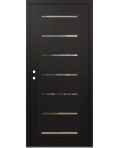 Diamond C11 36" x 80" black/black clear Glass Panel black RHI