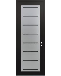 DIAMOND C11 36" X 96" BLACK/BLACK MIRRORED GLASS PANEL STAINLESS STEEL LHI