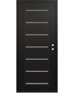 Diamond C11 36" x 80" black/white frosted Glass Panel black LHI