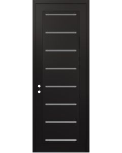 DIAMOND C11 36" X 96" BLACK/WHITE FROSTED GLASS PANEL BLACK RHI