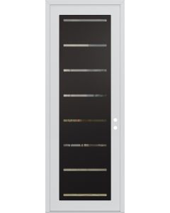 DIAMOND C11 36" X 96" WHITE/WHITE CLEAR GLASS PANEL BLACK LHI