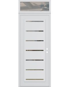 DIAMOND C11 36" X 96" WHITE/WHITE CLEAR GLASS PANEL WHITE LHI WITH TRANSOM CLEAR GLASS