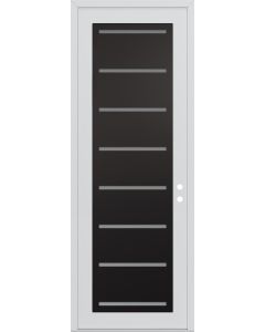 DIAMOND C11 36" X 96" WHITE/WHITE FROSTED GLASS PANEL BLACK LHI