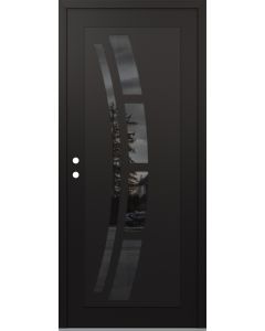 DIAMOND C12 36" X 96" BLACK/BLACK MIRRORED GLASS PANEL BLACK RHI
