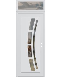 DIAMOND C12 36" X 96" WHITE/WHITE CLEAR GLASS PANEL WHITE LHI WITH TRANSOM CLEAR GLASS